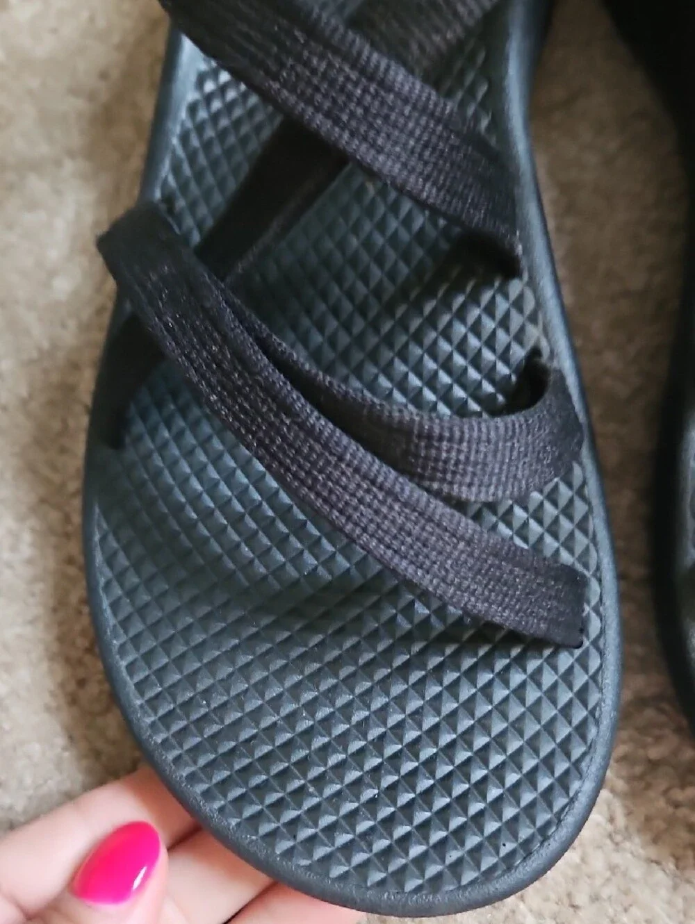 Chaco Black Strappy Sandals